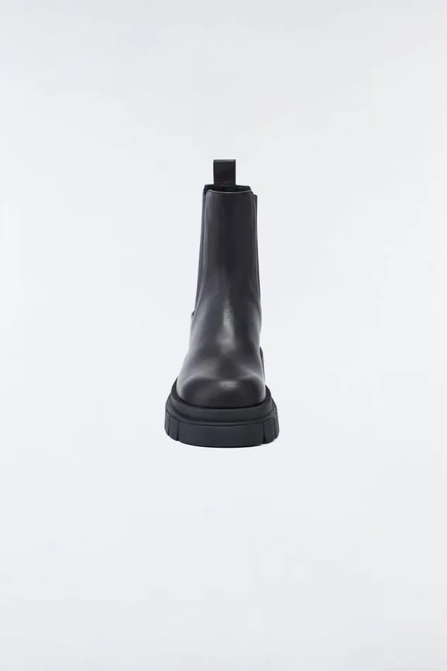 Mackage Leather Lined Boots Women Storm Unlined Lug Sole R Leather Chelsea Boot For Women Black