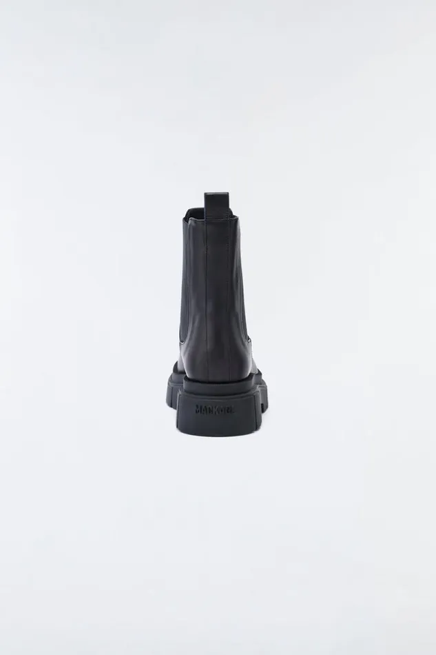Mackage Leather Lined Boots Women Storm Unlined Lug Sole R Leather Chelsea Boot For Women Black