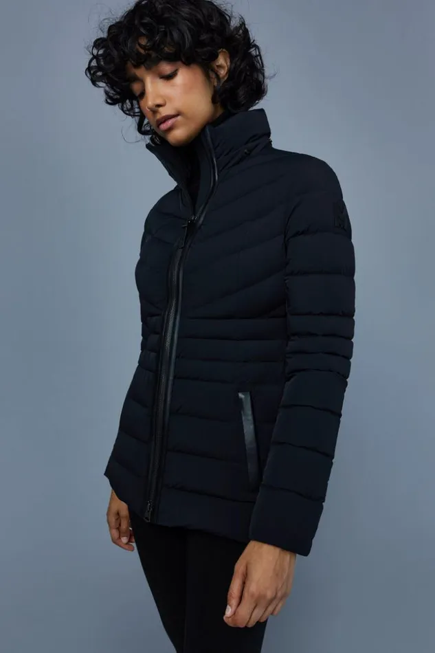 Mackage Light Down Jackets Women Patsy Agile 360 Down Jacket With Hood Black