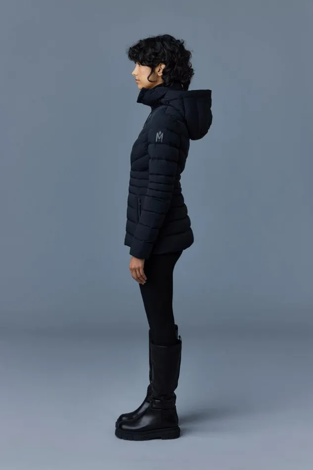Mackage Light Down Jackets Women Patsy Agile 360 Down Jacket With Hood Black