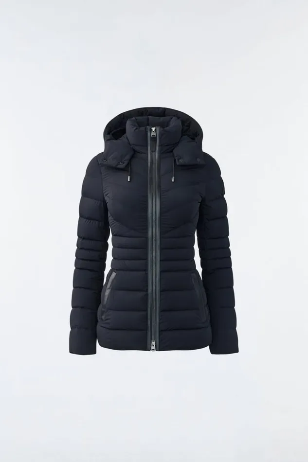 Mackage Light Down Jackets Women Patsy Agile 360 Down Jacket With Hood Black