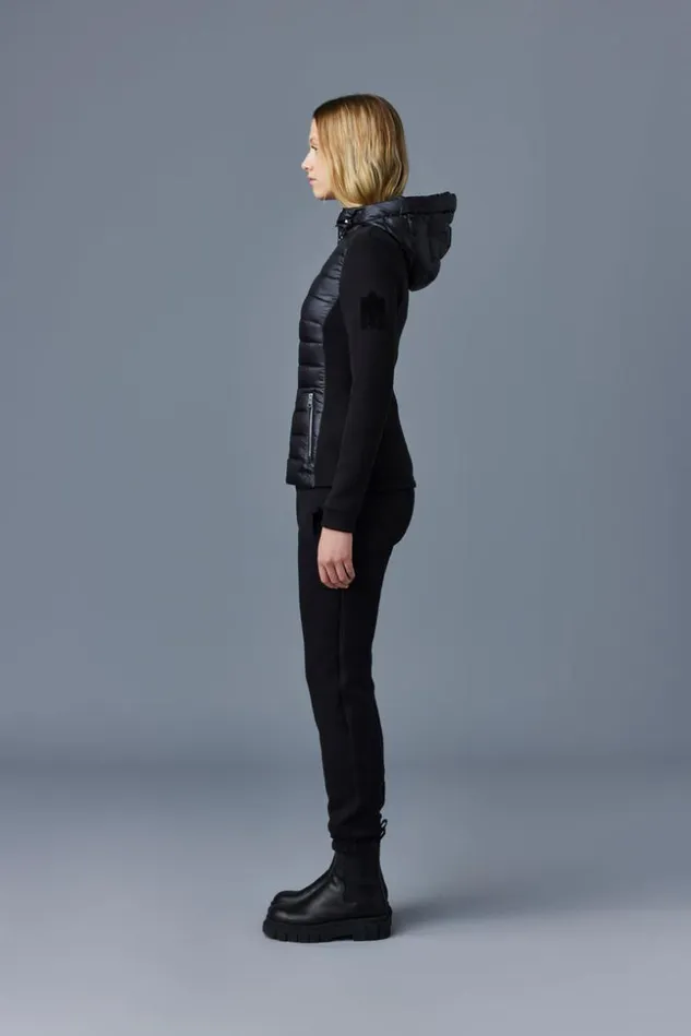 Mackage Light Jackets Women Della Hybrid Jacket With Hood Black