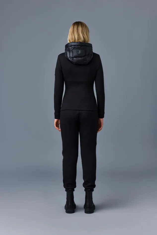 Mackage Light Jackets Women Della Hybrid Jacket With Hood Black