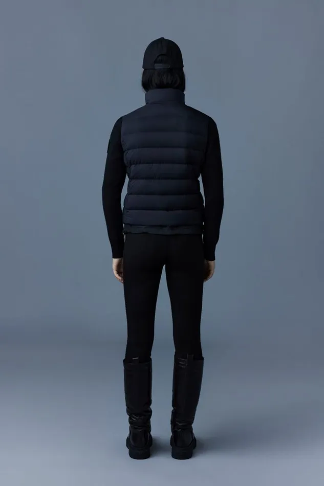 Mackage Light Jackets Women Oceane Recycled Hybrid Jacket With Rib Knit Sleeves Black