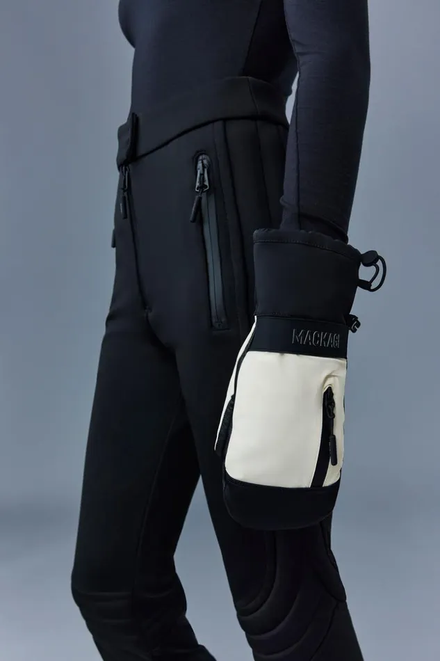 Mackage Pants and Shorts Women Illona Luxe Calfskin Monochromatic Pants Ceramic