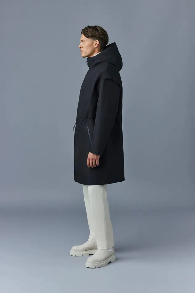 Mackage Raincoats Men EdwinCity 2In1 Tech Jacket With Removable Liner Black