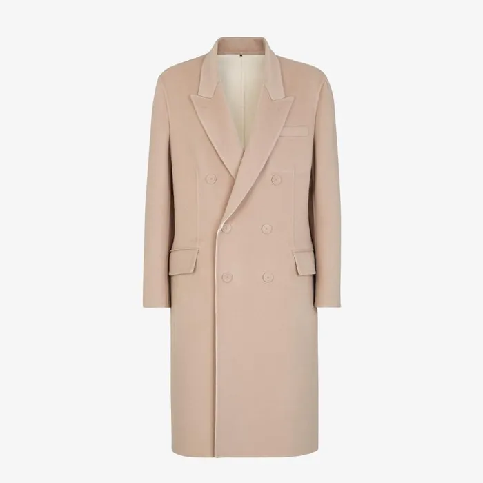 Man Multicoloured Cashmere Coat Multicolour Fendi Coats and Outerwear