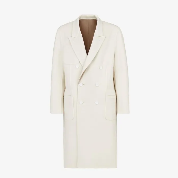 Man Multicoloured Cashmere Coat Multicolour Fendi Coats and Outerwear