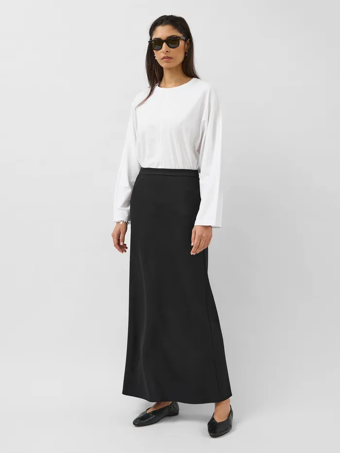 Maternity Women AEmery 8211 Una Long Sleeve Top in White Parchment The UNDONE