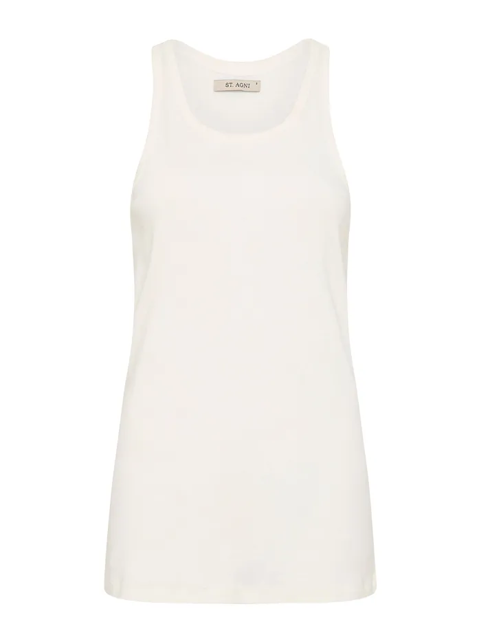 Maternity Women The UNDONE St Agni 8211 Organic Cotton Everyday Tank in White