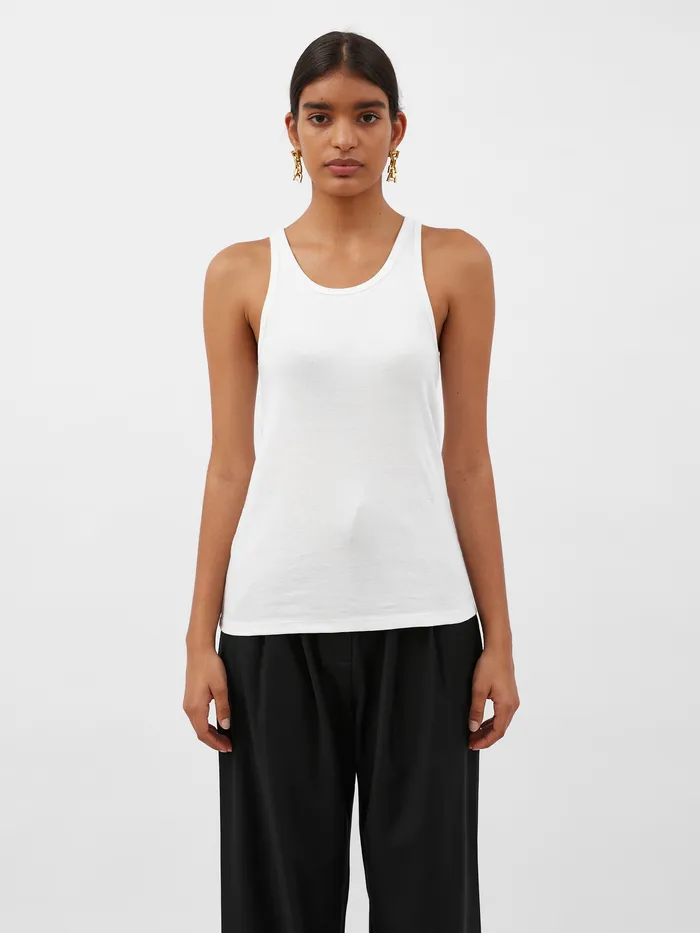 Maternity Women The UNDONE St Agni 8211 Organic Cotton Everyday Tank in White