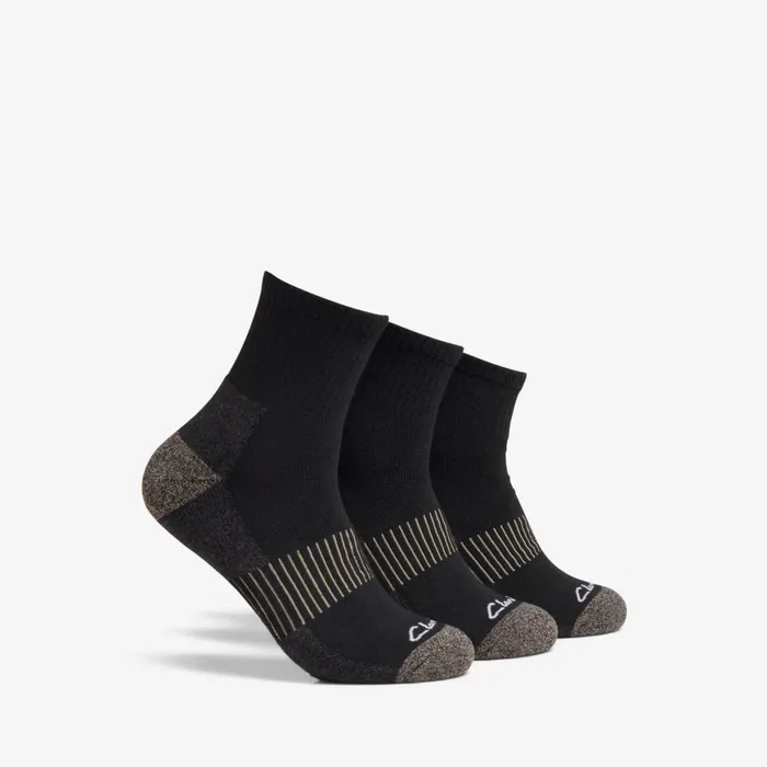 Men Ankle Sport Sock Black Clarks Socks