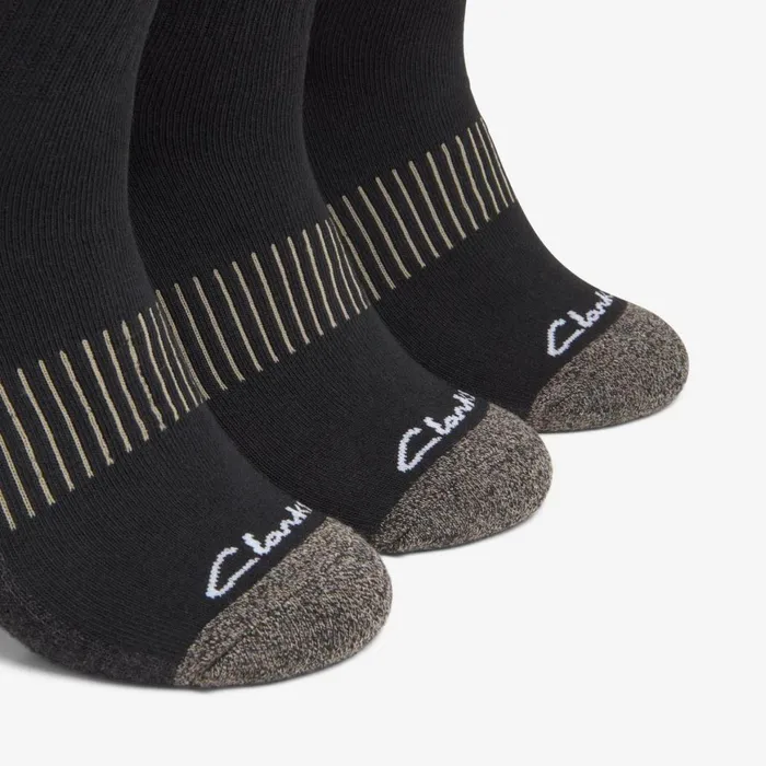 Men Ankle Sport Sock Black Clarks Socks