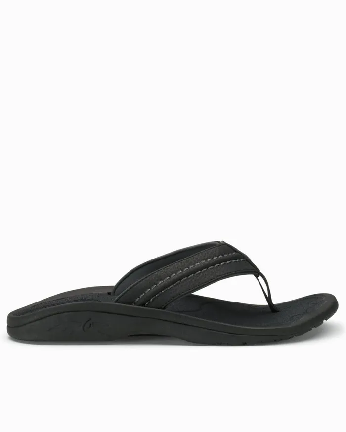 MenBig and Tall OluKai Kkulu Sandals Black Tommy Bahama Shoes and Sandals