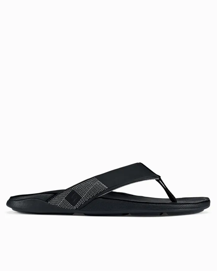 MenBig and Tall OluKai Mekila Sandals Black Tommy Bahama Shoes and Sandals