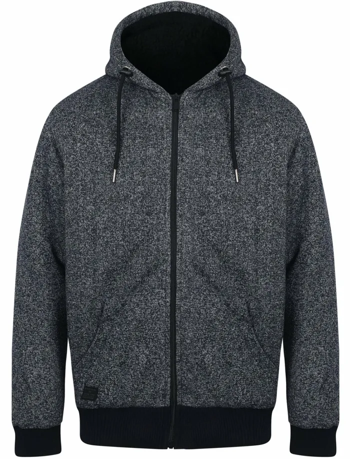 Men Borg Heroes Tokyo Laundry Noville Borg Lined Zip Through Fleece Hoodie In Blue Fleck 8211 Dissident Navy Men Borg Heroes Tokyo Laundry Noville Borg Lined Zip Through Fleece Hoodie In Blue Fleck 8211 Dissident Navy