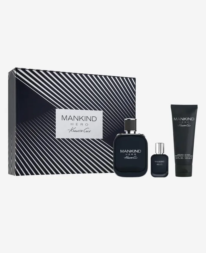Men Cologne Kenneth Cole Mankind Hero For Him Eau De Toilette 3pc Gift Set