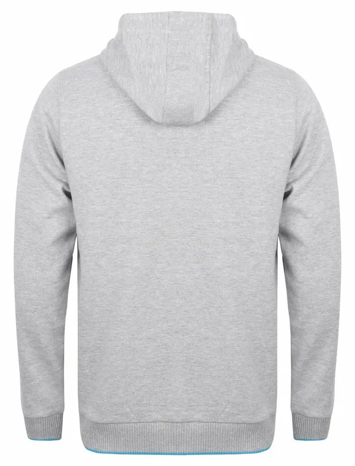 Men Hoodies and Sweatshirts Tokyo Laundry Hanover Zip Through Hoodie In Light Grey Marl Tokyo Laundry Grey