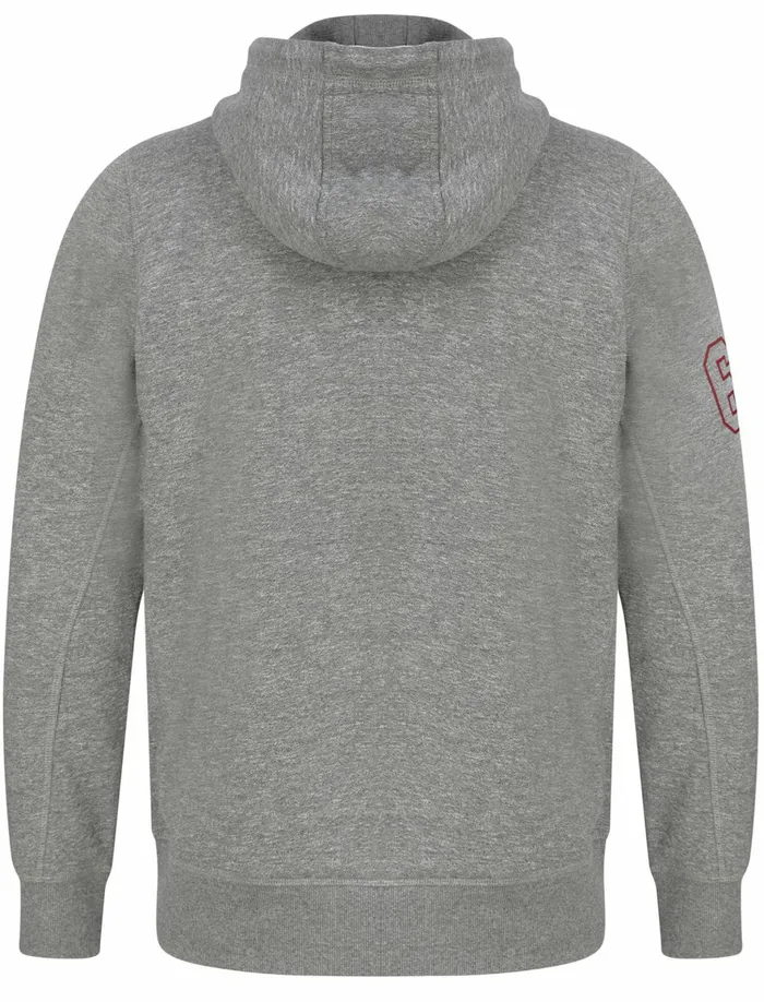 Men Hoodies and Sweatshirts Tokyo Laundry Intent Motif Brushback Fleece Pullover Hoodie In Light Grey Grindle Tokyo Laundry Grey