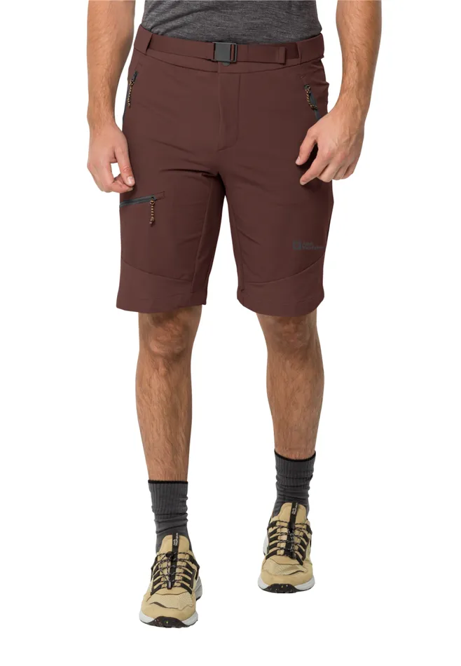 Men Jack Wolfskin Shorts ZIEGSPITZ SHORTS M Atacama Red 48