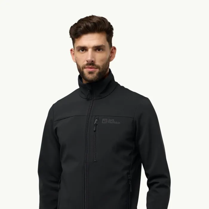 Men Jack Wolfskin Softshell Jackets WHIRLWIND MEN 8211 Black 3XL Mens Softshell Jacket
