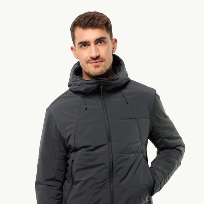Men Jack Wolfskin Winter Jackets BIKE COMMUTE INS JKT M Phantom L Mens Insulating Jacket Men Jack Wolfskin Winter Jackets BIKE COMMUTE INS JKT M Phantom L Mens Insulating Jacket