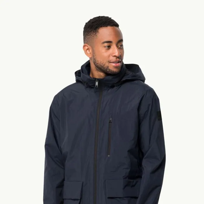 Men Jack Wolfskin Winter Jackets NORDEN PORT PARKA M Night Blue S Mens Waterproof Winter Coat Men Jack Wolfskin Winter Jackets NORDEN PORT PARKA M Night Blue S Mens Waterproof Winter Coat