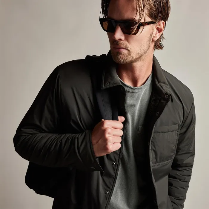 Men JacketsOuterwear James Perse Plaid Lined Performance Jacket Oliveolive