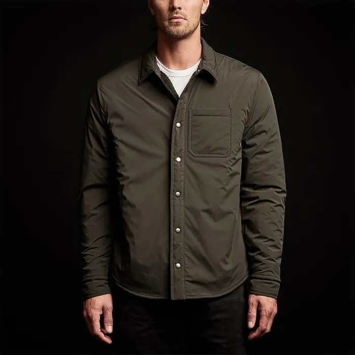 Men JacketsOuterwear James Perse Plaid Lined Performance Jacket Oliveolive