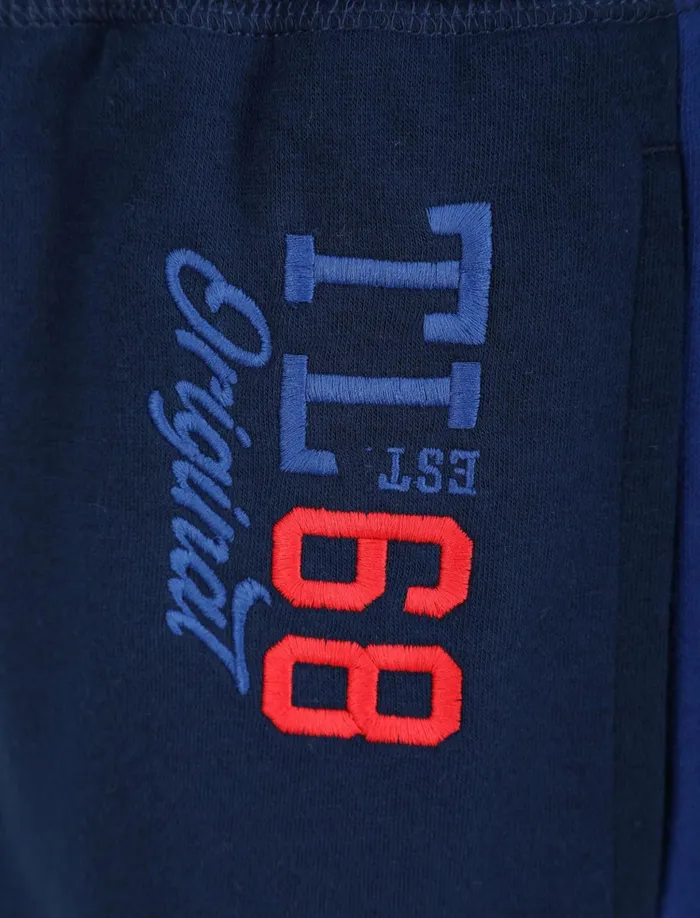 Men Joggers Tokyo Laundry Asmodeus Pant Cuffed Joggers With Contrast Coloured Side Panels In Medieval Blue 8211 Tokyo Laundry Navy