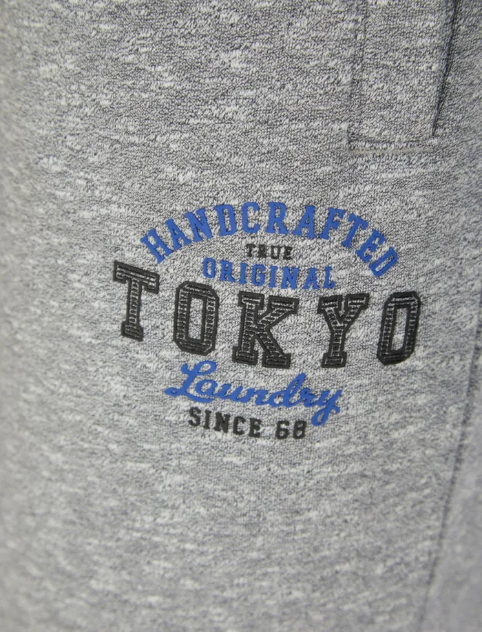 Men Joggers Tokyo Laundry Crafty Brushback Fleece Cuffed Joggers In Light Grey Grindle 8211 Tokyo Laundry Grey