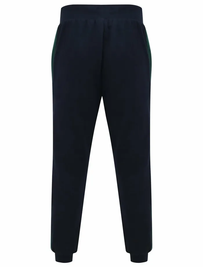Men Joggers Tokyo Laundry Padfield Cuffed Joggers With Coloured Side Panel Detail In Hunter Green 8211 Le Shark Green