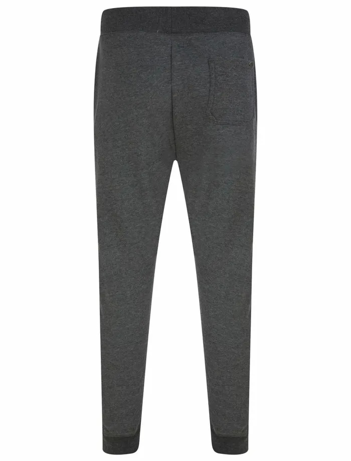 Men Joggers Tokyo Laundry Peckham Brushback Fleece Cuffed Joggers In Charcoal Marl 8211 Tokyo Laundry Charcoal
