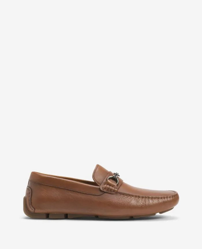Men Loafers Kenneth Cole Theme Bit Detail Driver Cognac