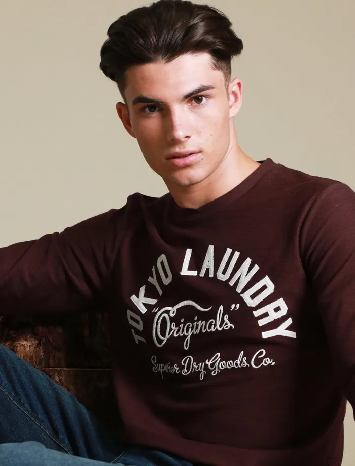 Men Long Sleeve Tops Tokyo Laundry Washington Slub Cotton Jersey Long Sleeve Top In Vintage Wine 8211 Tokyo Laundry Red Men Long Sleeve Tops Tokyo Laundry Washington Slub Cotton Jersey Long Sleeve Top In Vintage Wine 8211 Tokyo Laundry Red