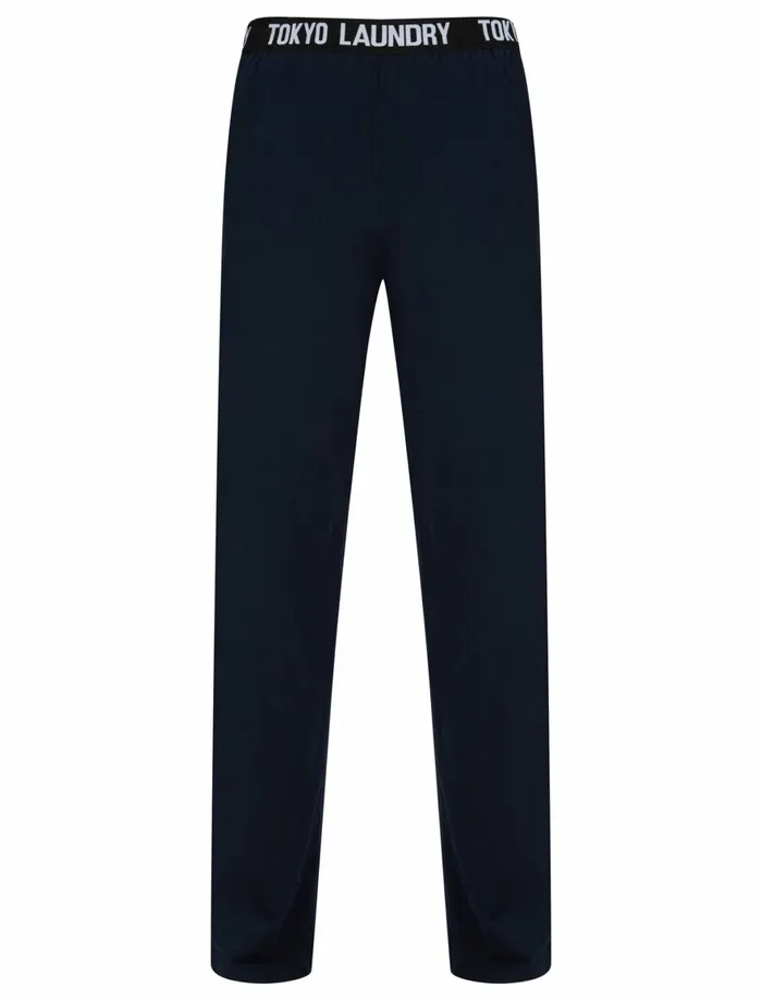 Men Loungewear Tokyo Laundry Inversion Cotton Jersey Lounge Pants In Sky Captain Navy 8211 Tokyo Laundry Navy