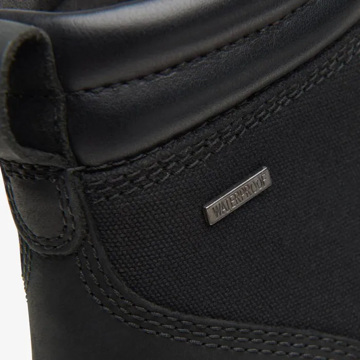 Men Morwell Zip Black Leather Clarks Boots