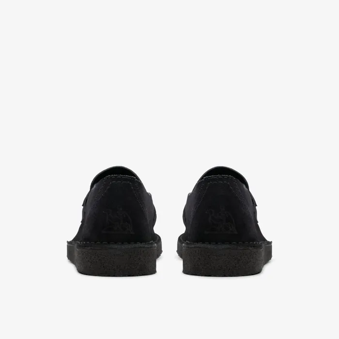 Men Nomad Loafer Black Suede Clarks Loafers and Slip Ons