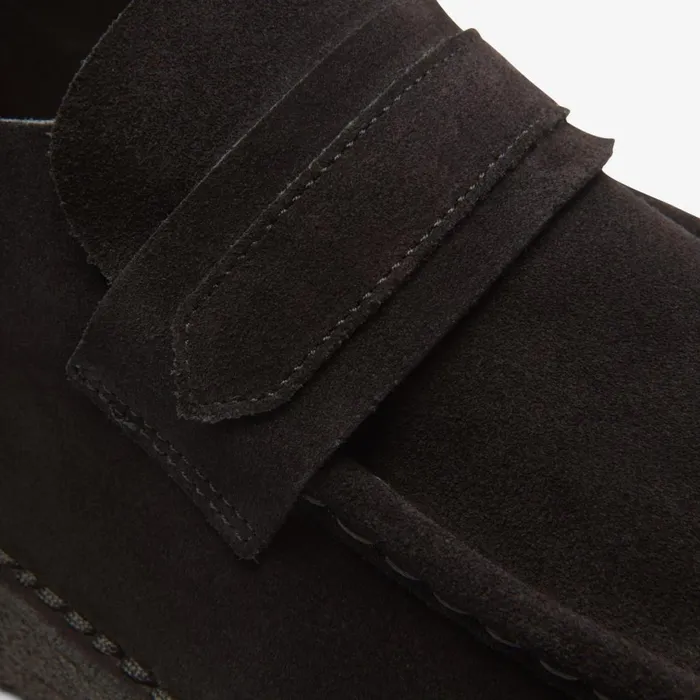 Men Nomad Loafer Black Suede Clarks Loafers and Slip Ons