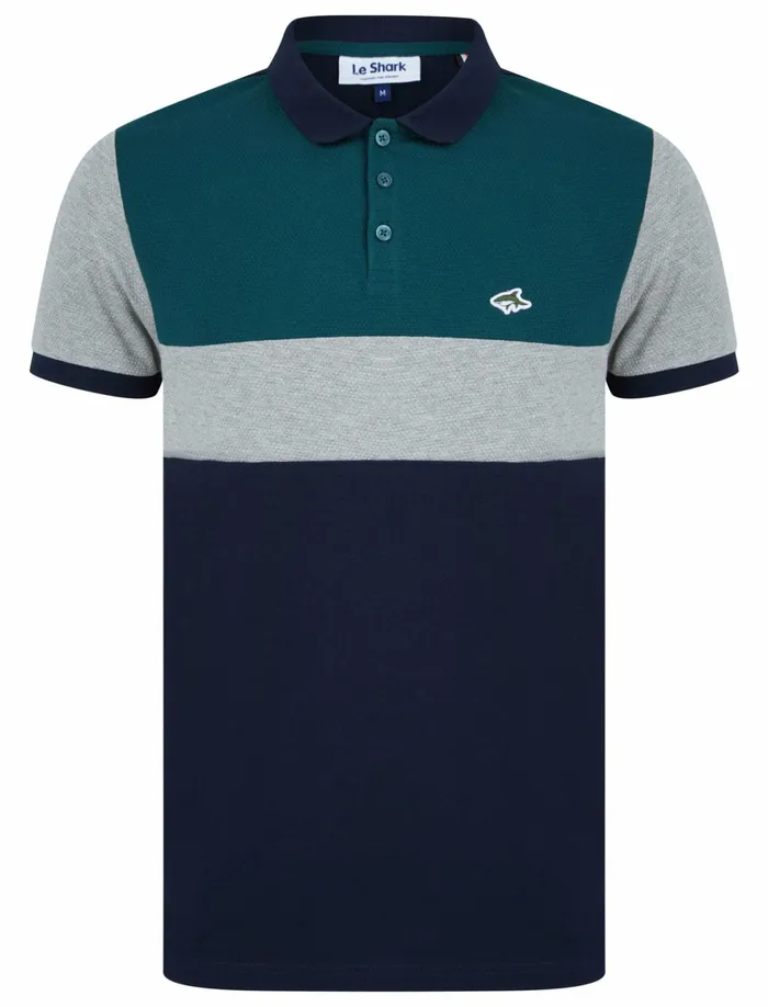 Men Polo Shirts Tokyo Laundry Nathan Colour Block Cotton Pique Polo Shirt In June Bug 8211 Le Shark Green Men Polo Shirts Tokyo Laundry Nathan Colour Block Cotton Pique Polo Shirt In June Bug 8211 Le Shark Green