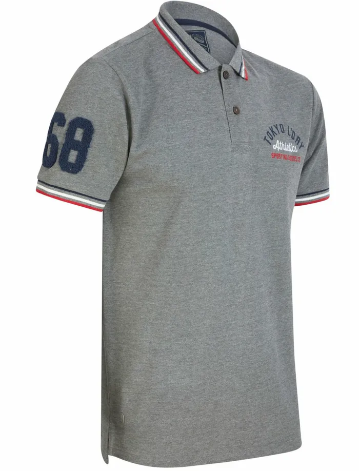Men Polo Shirts Tokyo Laundry Parkersburg Cotton Pique Polo Shirt In Mid Grey Marl 8211 Tokyo Laundry Grey Men Polo Shirts Tokyo Laundry Parkersburg Cotton Pique Polo Shirt In Mid Grey Marl 8211 Tokyo Laundry Grey