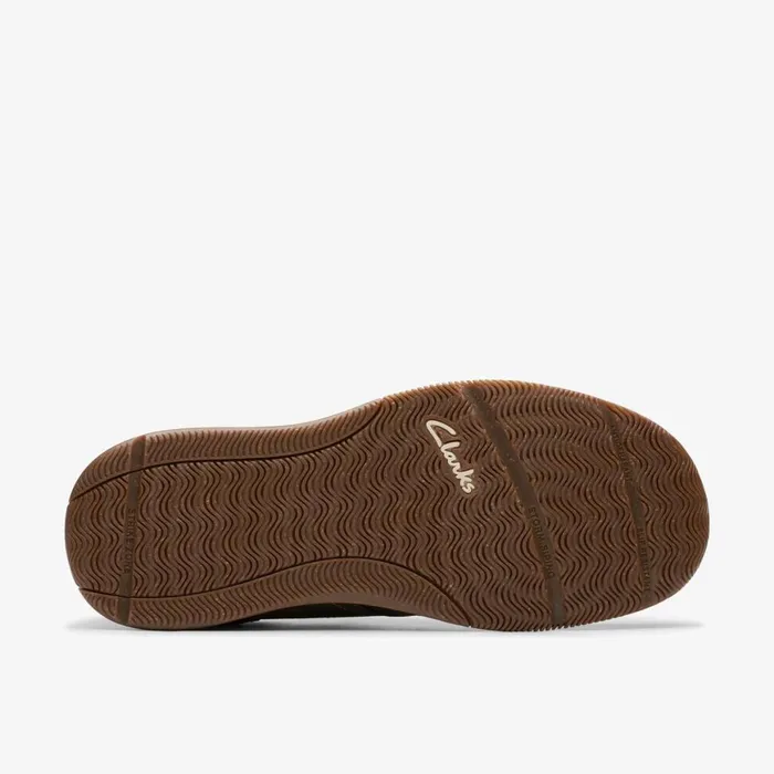 Men Sailview Step Taupe Nubuck Clarks Loafers and Slip Ons