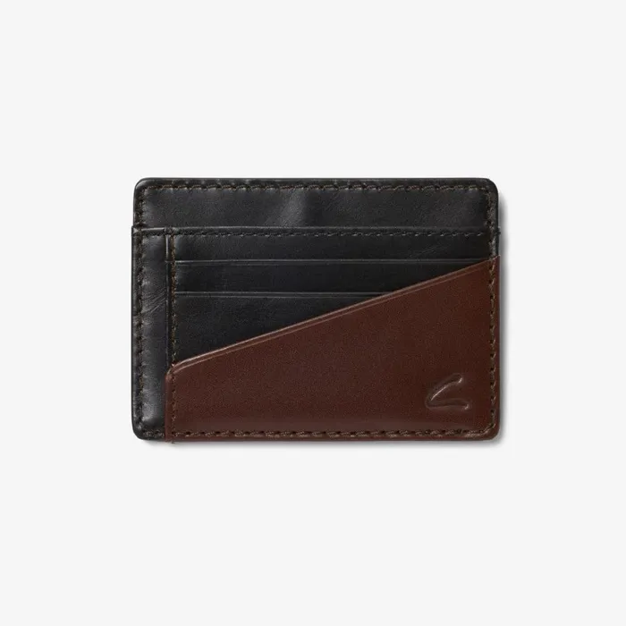 Men Shine Credit Card Holder Blackbrown Clarks Wallets