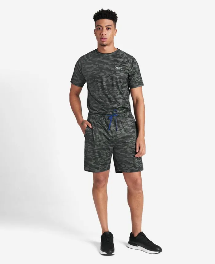 Men Shorts Kenneth Cole Active Stretch Short Black Camo Men Shorts Kenneth Cole Active Stretch Short Black Camo
