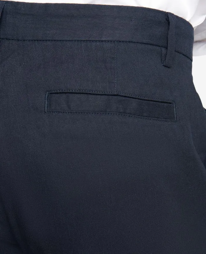 Men Shorts Kenneth Cole Performance Pleated Linen Short Navy Men Shorts Kenneth Cole Performance Pleated Linen Short Navy