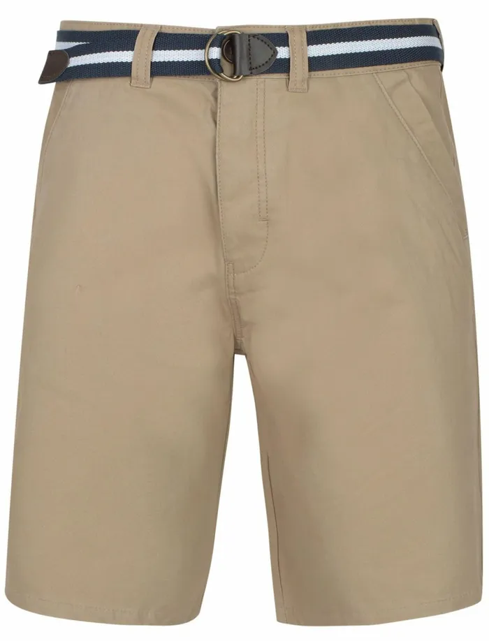 Men Shorts Tokyo Laundry Crater Cotton Twill Chino Shorts With Woven Belt In Cornstalk 8211 Tokyo Laundry Brown Men Shorts Tokyo Laundry Crater Cotton Twill Chino Shorts With Woven Belt In Cornstalk 8211 Tokyo Laundry Brown