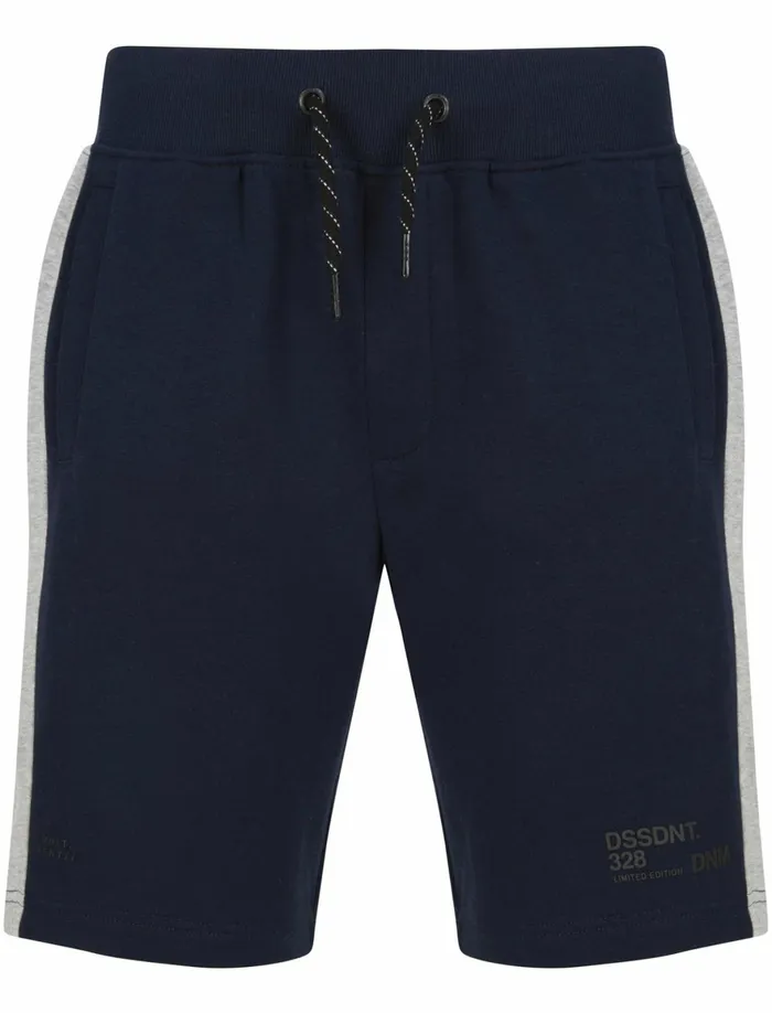 Men Shorts Tokyo Laundry Thurlow Cotton Blend Jogger Shorts With Rear Zip Pocket In Sky Captain Navy 8211 Dissident Navy