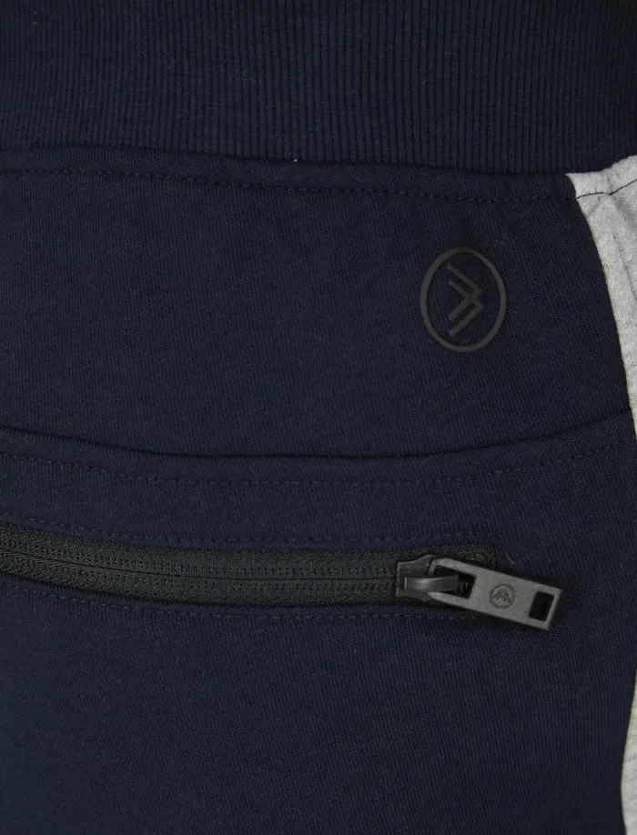 Men Shorts Tokyo Laundry Thurlow Cotton Blend Jogger Shorts With Rear Zip Pocket In Sky Captain Navy 8211 Dissident Navy