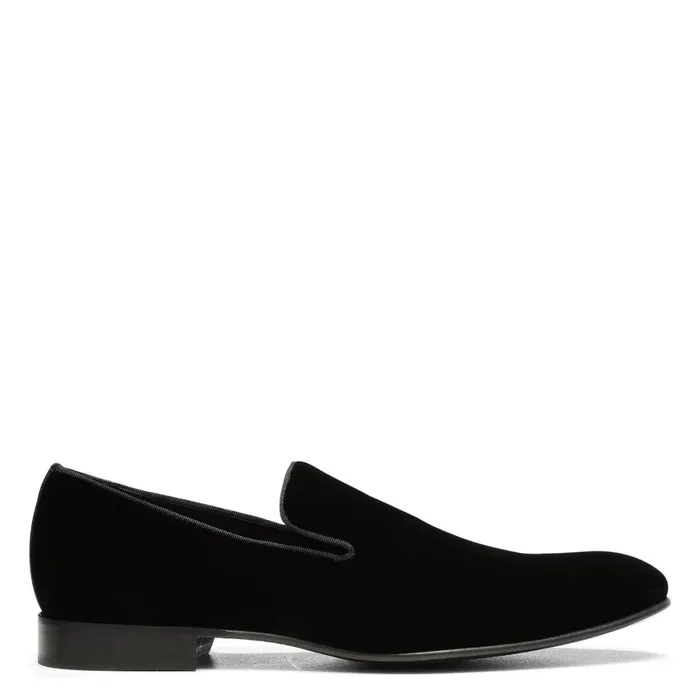 Men Spencer Black Velvet Donald Pliner Shoes Online Dress