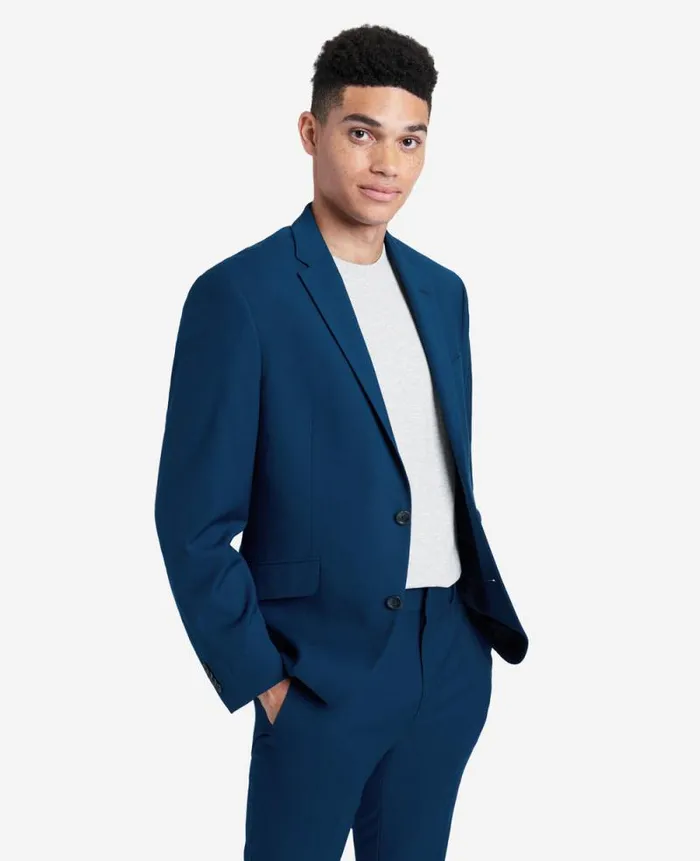 Men Suits and Suit Separates Kenneth Cole Ready Flex Suit Separate Jacket Blue